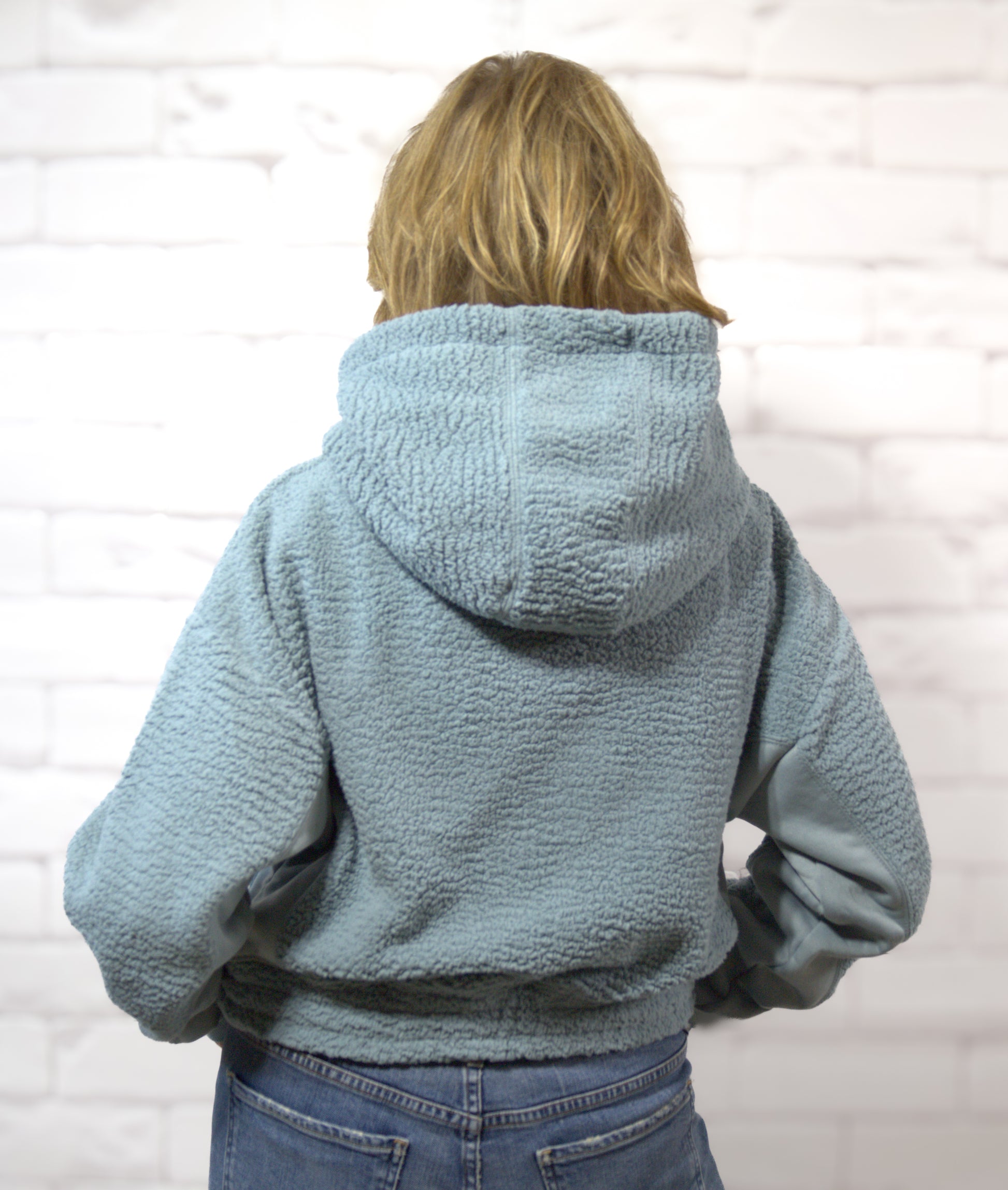 Sherpa Hoodie - back view