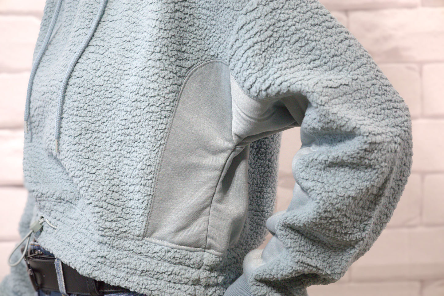 Sherpa Hoodie - close up