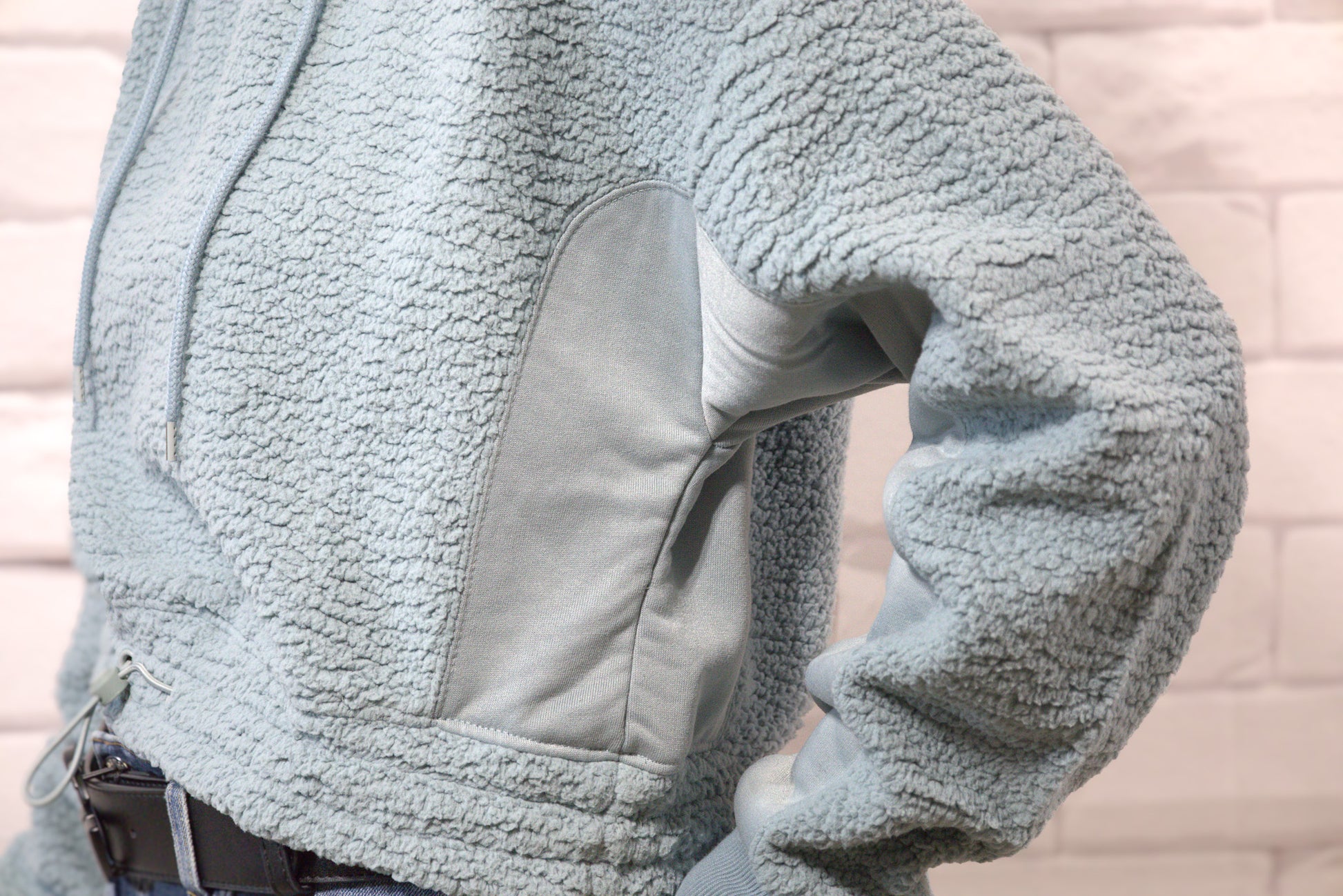 Sherpa Hoodie - close up